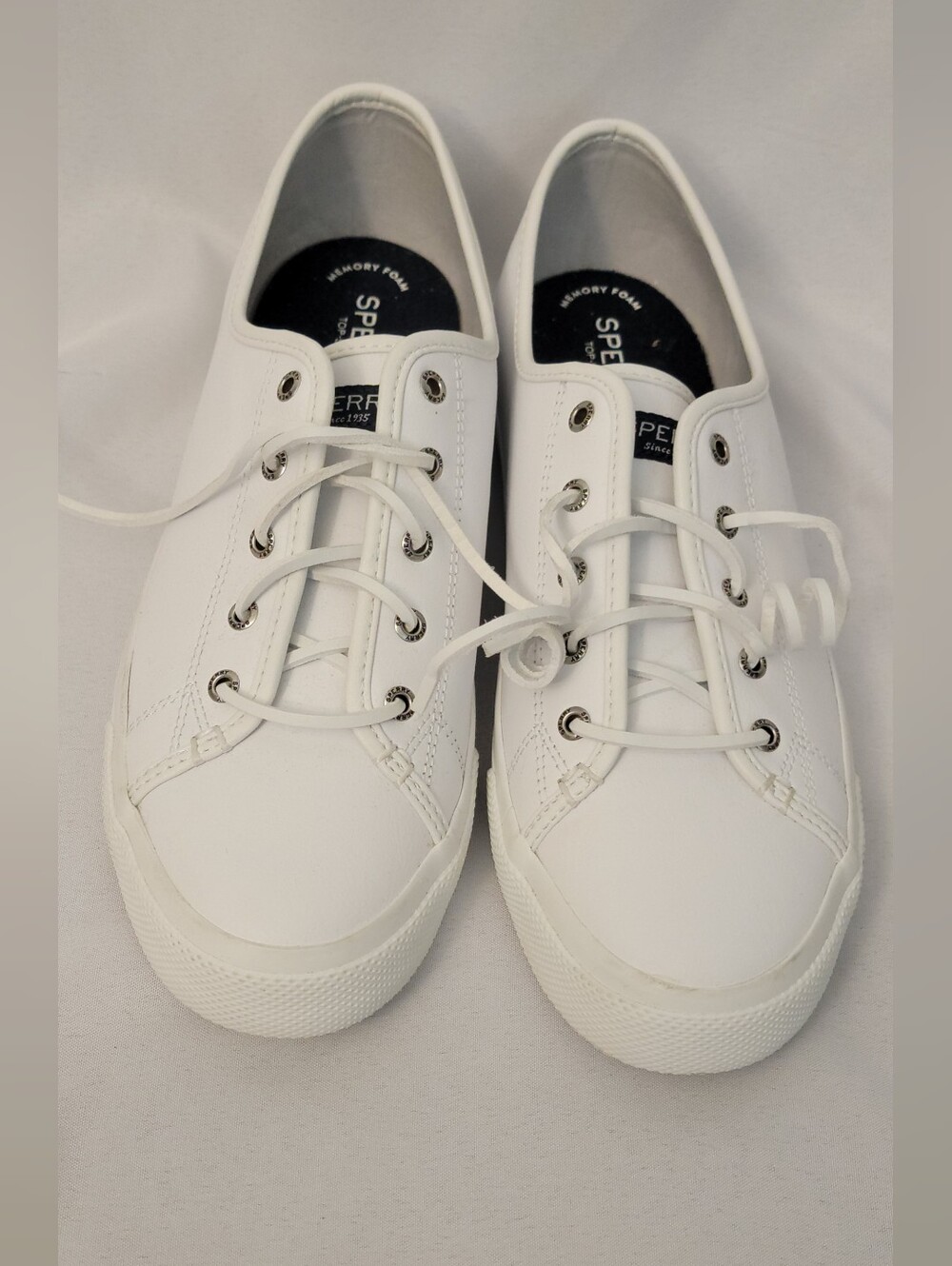 Sperry Top Sider White Sneaker Size 12 - Picture 4 of 12